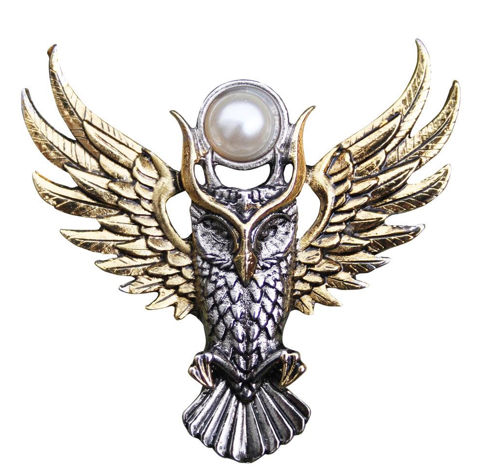 (image for) Owl of Athena for Magickal Wisdom Brooch