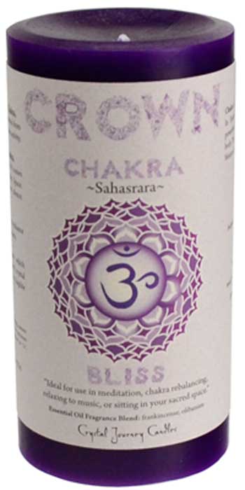 (image for) Crown Chakra Pillar Candle 3" x 6"