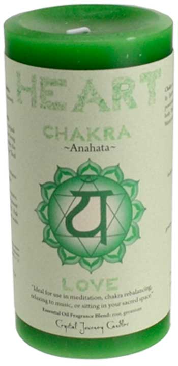 (image for) Heart Chakra Pillar Candle 3" x 6"