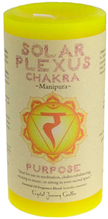 (image for) Solar Plexus Chakra Pillar Candle 3" x 6"