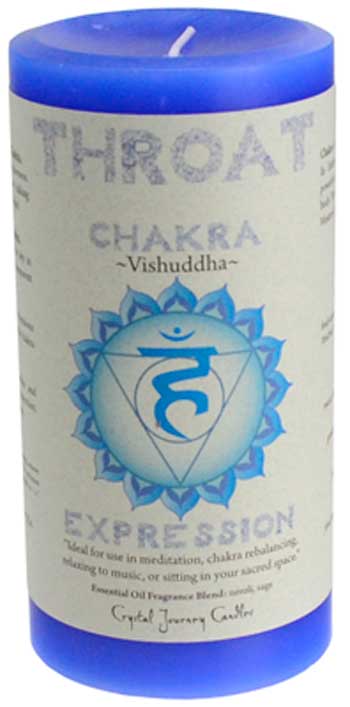 (image for) Throat Chakra Pillar Candle 3" x 6"