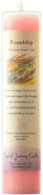 (image for) Friendship Reiki Charged Pillar Candle