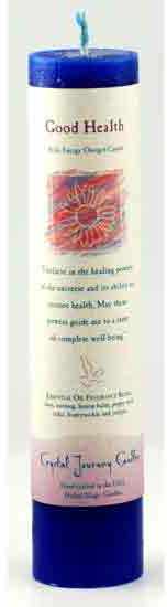 (image for) Good Health Reiki Charged Pillar Candle