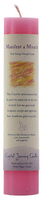 (image for) Manifest a Miracle Reiki Charged Pillar Candle