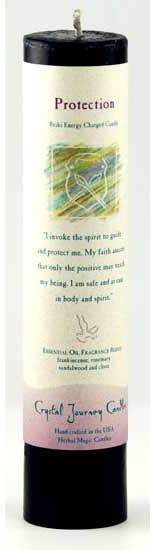 (image for) Protection Reiki Charged Pillar Candle