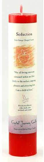 (image for) Seduction Reiki Charged Pillar Candle