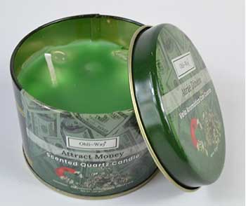 (image for) Ohli Way's Atrae Dinero (Attract Money) Quartz Tin Candle