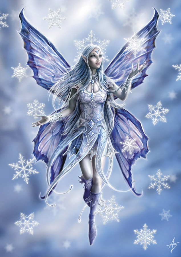 (image for) Yule Card - Snowflake Fairy - 6 Pack