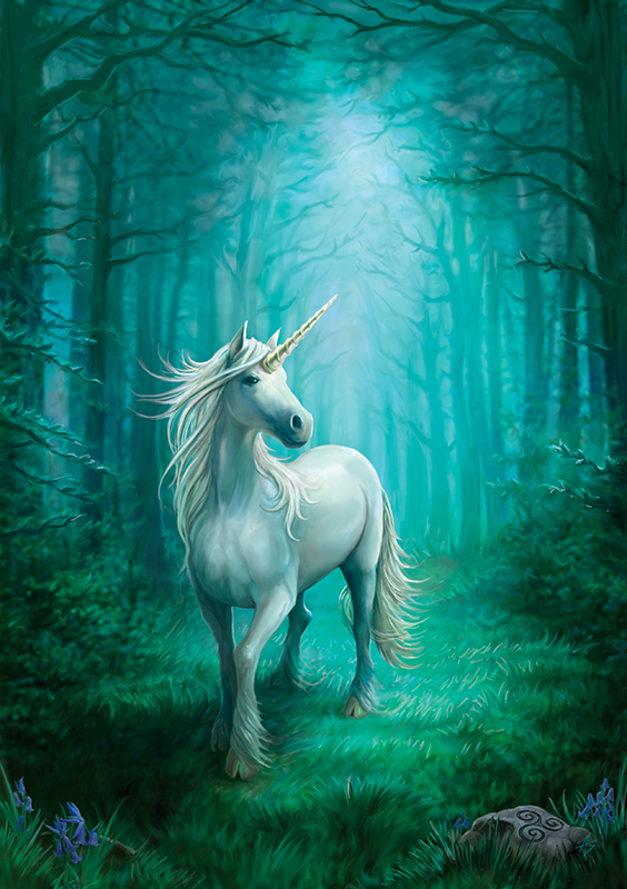 (image for) Blank Cards - Forest Unicorn - 6 Pack