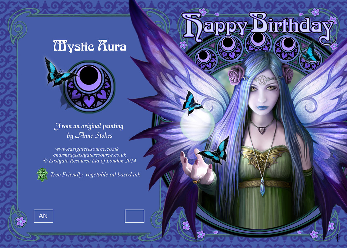 (image for) Birthday Cards - Mystic Aura - 6 Pack