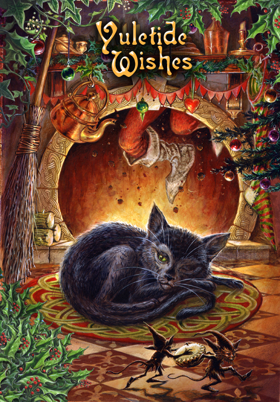 (image for) Yule Card - Twas the Night Before Yule - 6 Pack