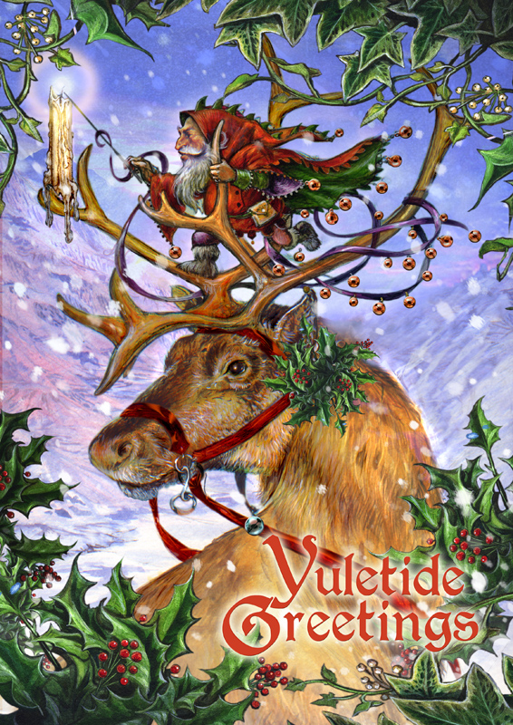 (image for) Yule Card - Guided by Northern Lights - 6 Pack