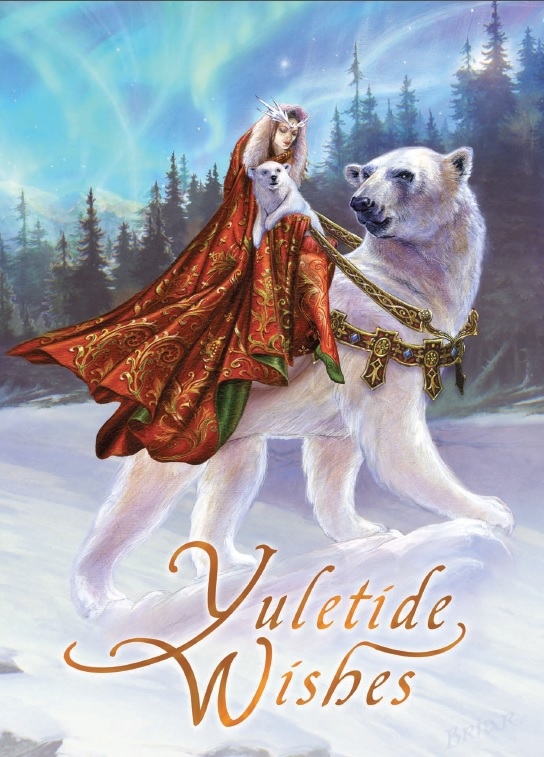 (image for) Yule Card - Queen of the Aurora Bears - 6 Pack