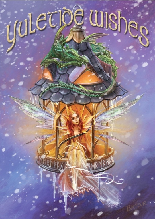 (image for) Yule Card - Elf Light - 6 Pack