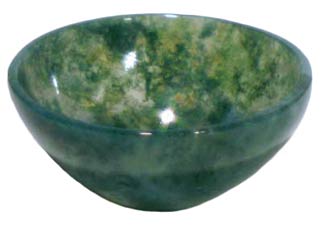 (image for) Green Moss Agate Devotional Bowl 2"