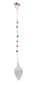 (image for) Selenite 7 Chakra Pendulum