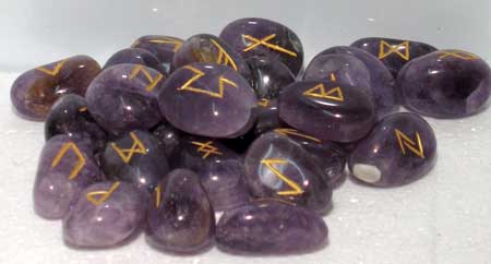 (image for) Amethyst Gemstone Rune Set