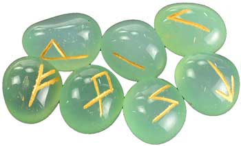 (image for) Aquamarine Gemstone Rune Set