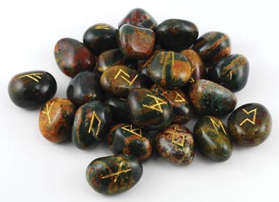 (image for) Bloodstone Gemstone Rune Set