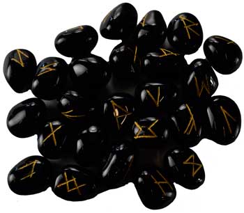 (image for) Black Onyx Gemstone Rune Set