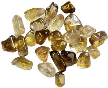 (image for) Citrine Gemstone Rune Set